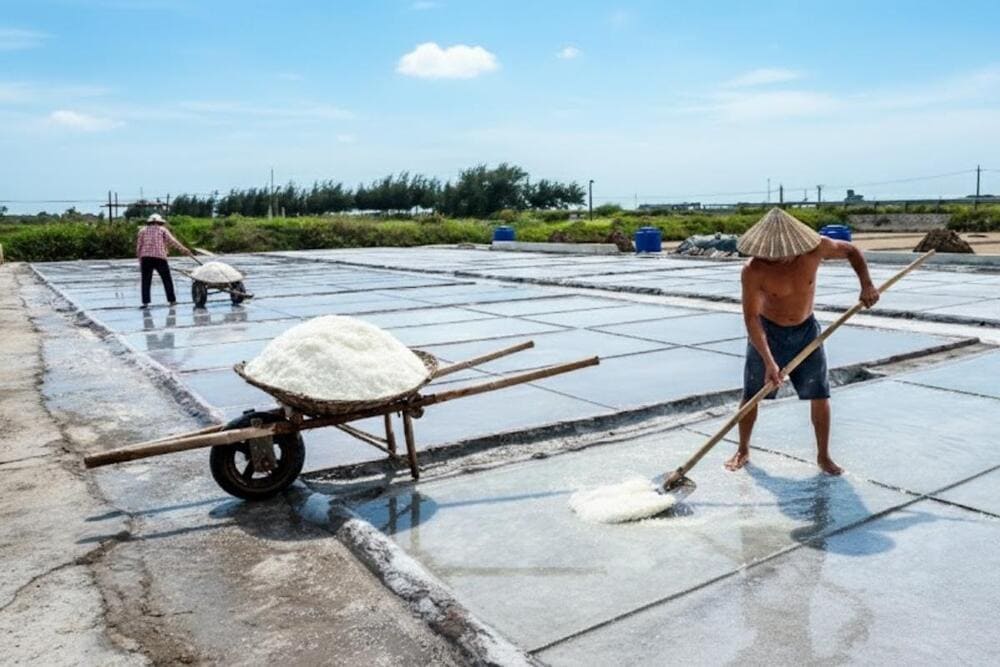 Kh&aacute;m ph&aacute; nghề l&agrave;m muối của người d&acirc;n Quất L&acirc;m.